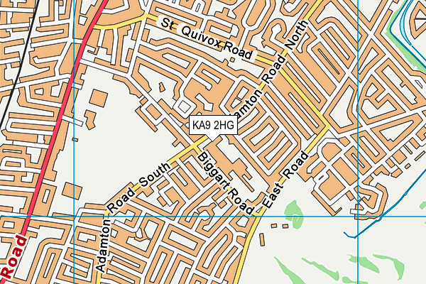 KA9 2HG map - OS VectorMap District (Ordnance Survey) KA9 2HG map - OS VectorMap District (Ordnance Survey)