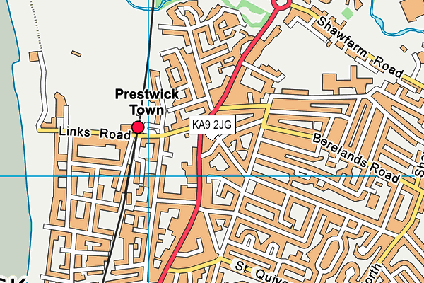 KA9 2JG map - OS VectorMap District (Ordnance Survey)