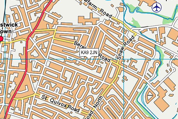 KA9 2JN map - OS VectorMap District (Ordnance Survey) KA9 2JN map - OS VectorMap District (Ordnance Survey)