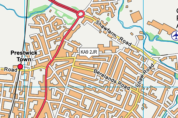KA9 2JR map - OS VectorMap District (Ordnance Survey) KA9 2JR map - OS VectorMap District (Ordnance Survey)