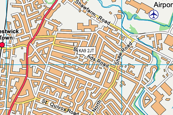 KA9 2JT map - OS VectorMap District (Ordnance Survey) KA9 2JT map - OS VectorMap District (Ordnance Survey)