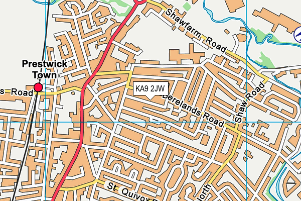 KA9 2JW map - OS VectorMap District (Ordnance Survey) KA9 2JW map - OS VectorMap District (Ordnance Survey)