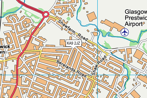KA9 2JZ map - OS VectorMap District (Ordnance Survey) KA9 2JZ map - OS VectorMap District (Ordnance Survey)