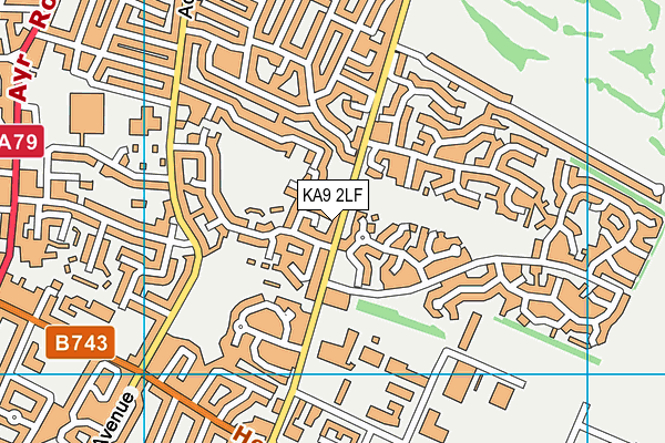 KA9 2LF map - OS VectorMap District (Ordnance Survey) KA9 2LF map - OS VectorMap District (Ordnance Survey)