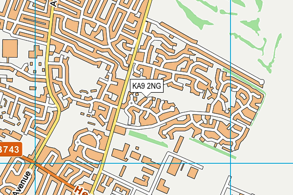 KA9 2NG map - OS VectorMap District (Ordnance Survey) KA9 2NG map - OS VectorMap District (Ordnance Survey)