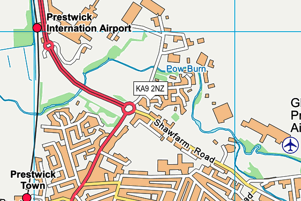 KA9 2NZ map - OS VectorMap District (Ordnance Survey) KA9 2NZ map - OS VectorMap District (Ordnance Survey)