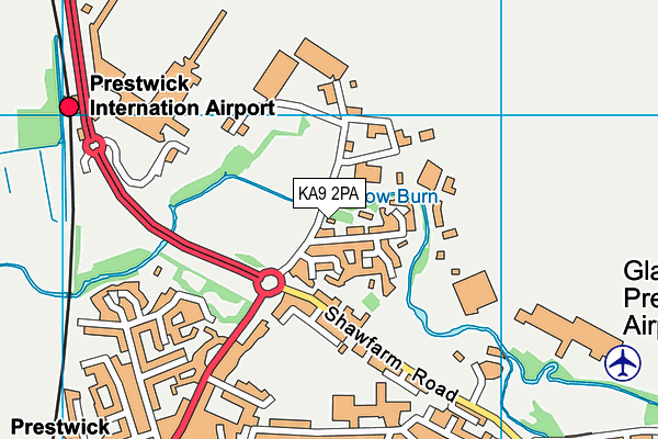 KA9 2PA map - OS VectorMap District (Ordnance Survey)