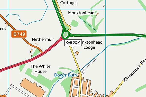KA9 2QY map - OS VectorMap District (Ordnance Survey) KA9 2QY map - OS VectorMap District (Ordnance Survey)