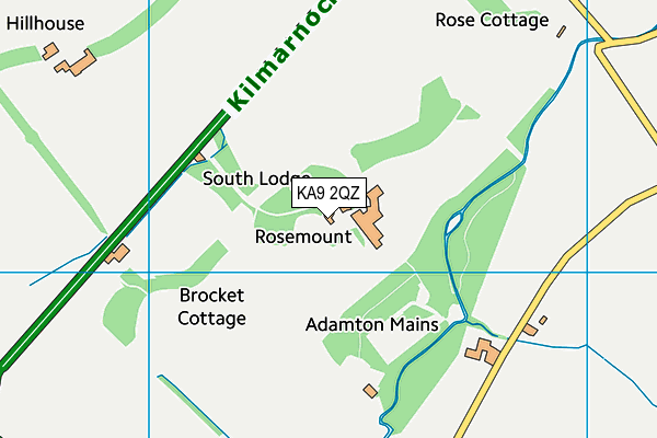 KA9 2QZ map - OS VectorMap District (Ordnance Survey)