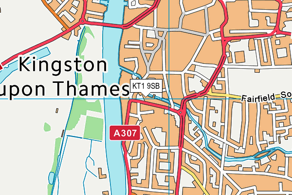 KT1 9SB map - OS VectorMap District (Ordnance Survey) KT1 9SB map - OS VectorMap District (Ordnance Survey)