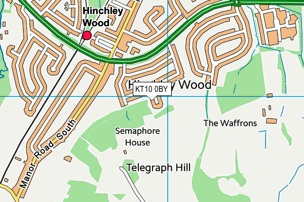 KT10 0BY map - OS VectorMap District (Ordnance Survey) KT10 0BY map - OS VectorMap District (Ordnance Survey)