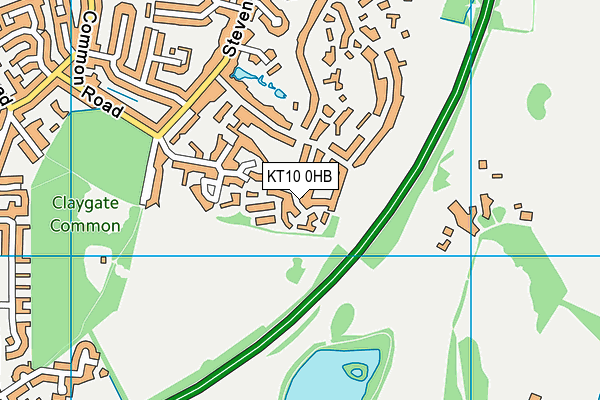 KT10 0HB map - OS VectorMap District (Ordnance Survey) KT10 0HB map - OS VectorMap District (Ordnance Survey)