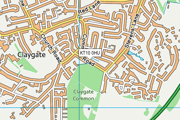 KT10 0HU map - OS VectorMap District (Ordnance Survey) KT10 0HU map - OS VectorMap District (Ordnance Survey)