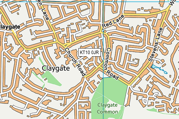 KT10 0JR map - OS VectorMap District (Ordnance Survey) KT10 0JR map - OS VectorMap District (Ordnance Survey)