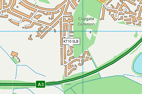 KT10 0LB map - OS VectorMap District (Ordnance Survey) KT10 0LB map - OS VectorMap District (Ordnance Survey)
