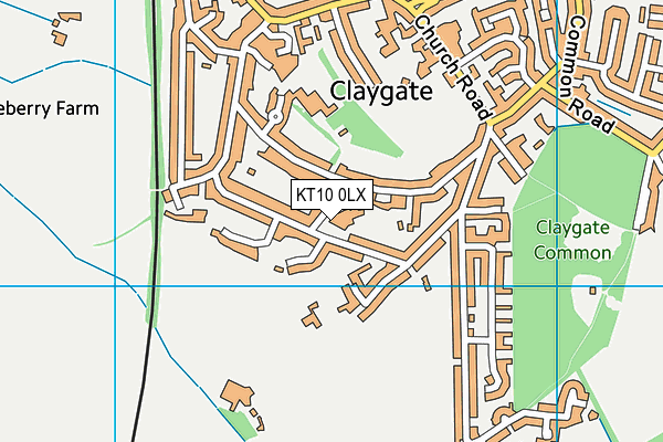 KT10 0LX map - OS VectorMap District (Ordnance Survey) KT10 0LX map - OS VectorMap District (Ordnance Survey)