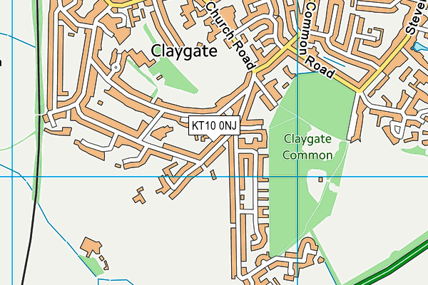 KT10 0NJ map - OS VectorMap District (Ordnance Survey) KT10 0NJ map - OS VectorMap District (Ordnance Survey)