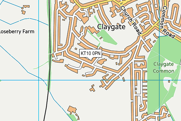 KT10 0PN map - OS VectorMap District (Ordnance Survey) KT10 0PN map - OS VectorMap District (Ordnance Survey)
