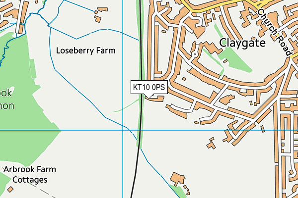 KT10 0PS map - OS VectorMap District (Ordnance Survey) KT10 0PS map - OS VectorMap District (Ordnance Survey)