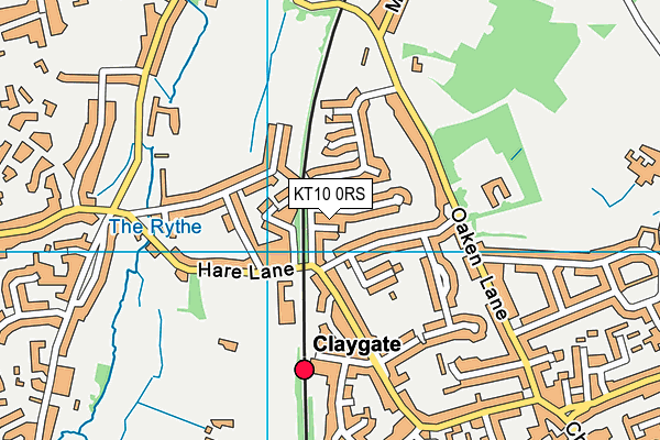 KT10 0RS map - OS VectorMap District (Ordnance Survey) KT10 0RS map - OS VectorMap District (Ordnance Survey)