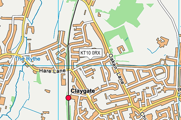 KT10 0RX map - OS VectorMap District (Ordnance Survey) KT10 0RX map - OS VectorMap District (Ordnance Survey)