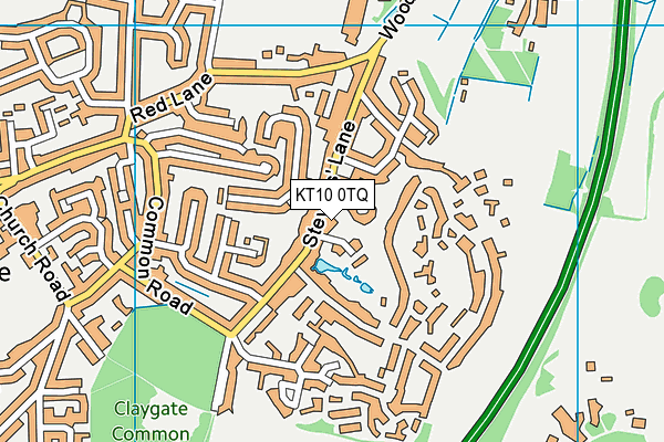 KT10 0TQ map - OS VectorMap District (Ordnance Survey) KT10 0TQ map - OS VectorMap District (Ordnance Survey)
