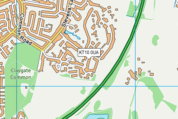 KT10 0UA map - OS VectorMap District (Ordnance Survey) KT10 0UA map - OS VectorMap District (Ordnance Survey)