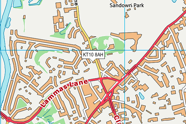 KT10 8AH map - OS VectorMap District (Ordnance Survey) KT10 8AH map - OS VectorMap District (Ordnance Survey)