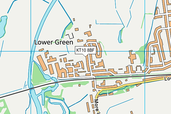 KT10 8BF map - OS VectorMap District (Ordnance Survey) KT10 8BF map - OS VectorMap District (Ordnance Survey)
