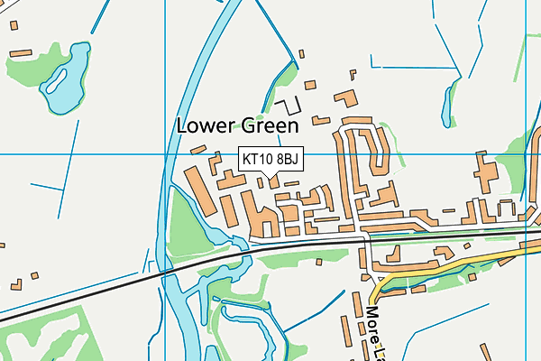 KT10 8BJ map - OS VectorMap District (Ordnance Survey) KT10 8BJ map - OS VectorMap District (Ordnance Survey)