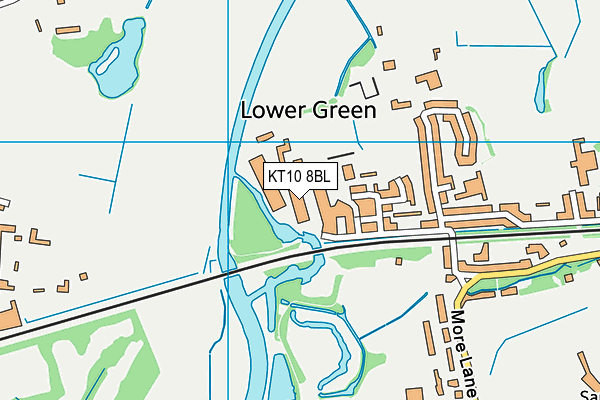 KT10 8BL map - OS VectorMap District (Ordnance Survey) KT10 8BL map - OS VectorMap District (Ordnance Survey)