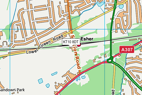 KT10 8DT map - OS VectorMap District (Ordnance Survey) KT10 8DT map - OS VectorMap District (Ordnance Survey)