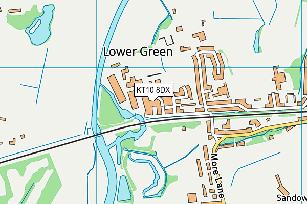 KT10 8DX map - OS VectorMap District (Ordnance Survey) KT10 8DX map - OS VectorMap District (Ordnance Survey)