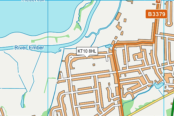 KT10 8HL map - OS VectorMap District (Ordnance Survey) KT10 8HL map - OS VectorMap District (Ordnance Survey)