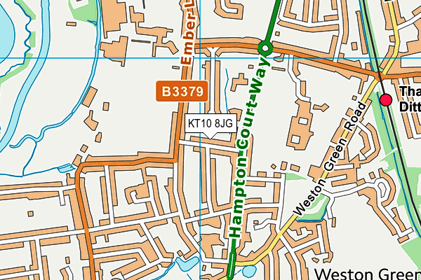KT10 8JG map - OS VectorMap District (Ordnance Survey) KT10 8JG map - OS VectorMap District (Ordnance Survey)