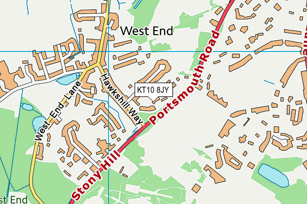 KT10 8JY map - OS VectorMap District (Ordnance Survey) KT10 8JY map - OS VectorMap District (Ordnance Survey)