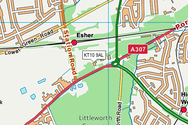 KT10 9AL map - OS VectorMap District (Ordnance Survey) KT10 9AL map - OS VectorMap District (Ordnance Survey)