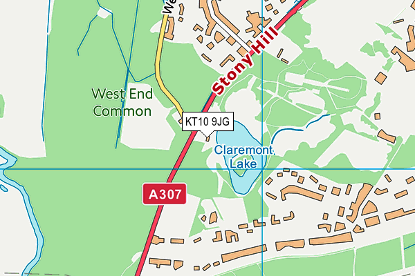 KT10 9JG map - OS VectorMap District (Ordnance Survey) KT10 9JG map - OS VectorMap District (Ordnance Survey)