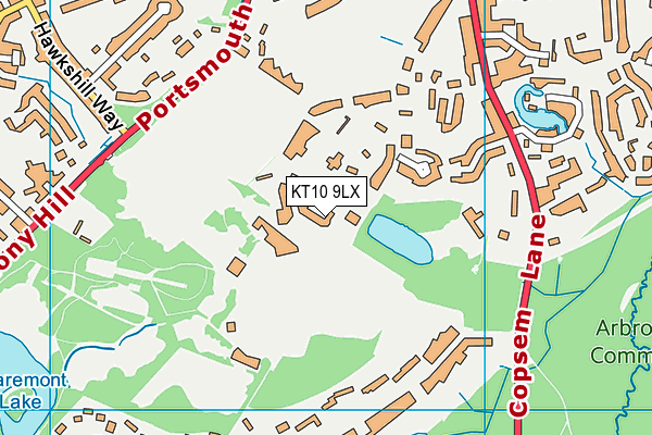 KT10 9LX map - OS VectorMap District (Ordnance Survey) KT10 9LX map - OS VectorMap District (Ordnance Survey)