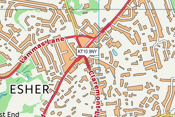 KT10 9NY map - OS VectorMap District (Ordnance Survey) KT10 9NY map - OS VectorMap District (Ordnance Survey)