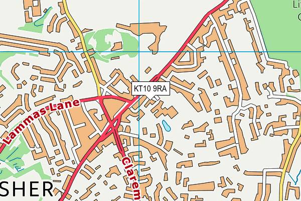 KT10 9RA map - OS VectorMap District (Ordnance Survey) KT10 9RA map - OS VectorMap District (Ordnance Survey)