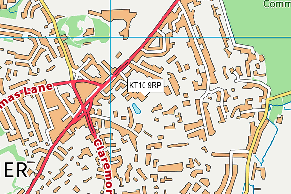 KT10 9RP map - OS VectorMap District (Ordnance Survey) KT10 9RP map - OS VectorMap District (Ordnance Survey)