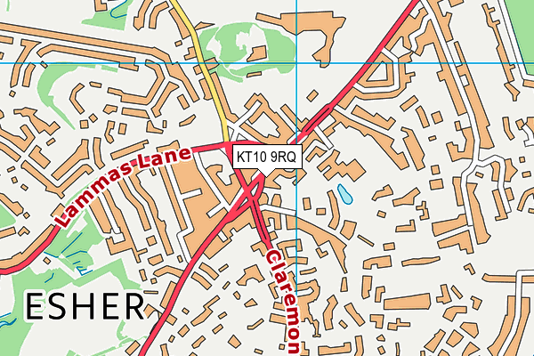 KT10 9RQ map - OS VectorMap District (Ordnance Survey) KT10 9RQ map - OS VectorMap District (Ordnance Survey)
