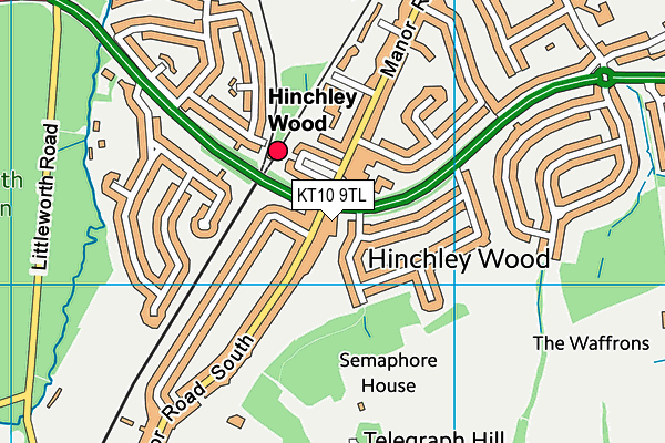 KT10 9TL map - OS VectorMap District (Ordnance Survey) KT10 9TL map - OS VectorMap District (Ordnance Survey)