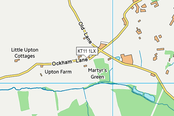 KT11 1LX map - OS VectorMap District (Ordnance Survey) KT11 1LX map - OS VectorMap District (Ordnance Survey)