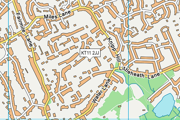 KT11 2JJ map - OS VectorMap District (Ordnance Survey) KT11 2JJ map - OS VectorMap District (Ordnance Survey)