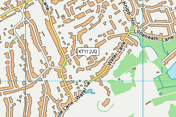 KT11 2JQ map - OS VectorMap District (Ordnance Survey) KT11 2JQ map - OS VectorMap District (Ordnance Survey)