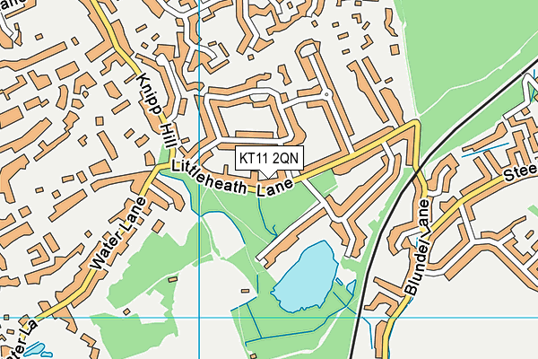 KT11 2QN map - OS VectorMap District (Ordnance Survey) KT11 2QN map - OS VectorMap District (Ordnance Survey)