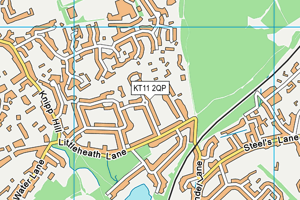 KT11 2QP map - OS VectorMap District (Ordnance Survey) KT11 2QP map - OS VectorMap District (Ordnance Survey)