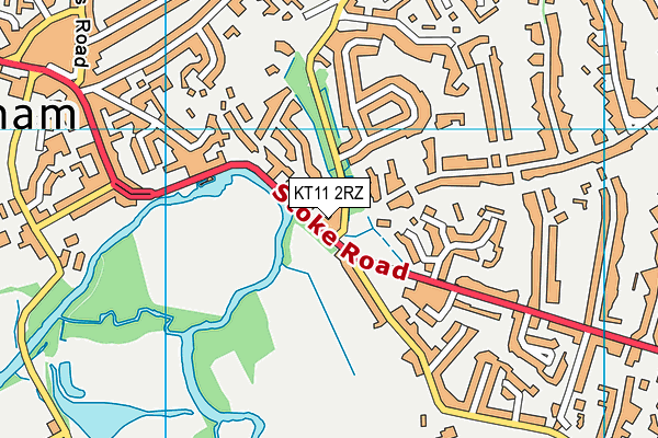 KT11 2RZ map - OS VectorMap District (Ordnance Survey) KT11 2RZ map - OS VectorMap District (Ordnance Survey)